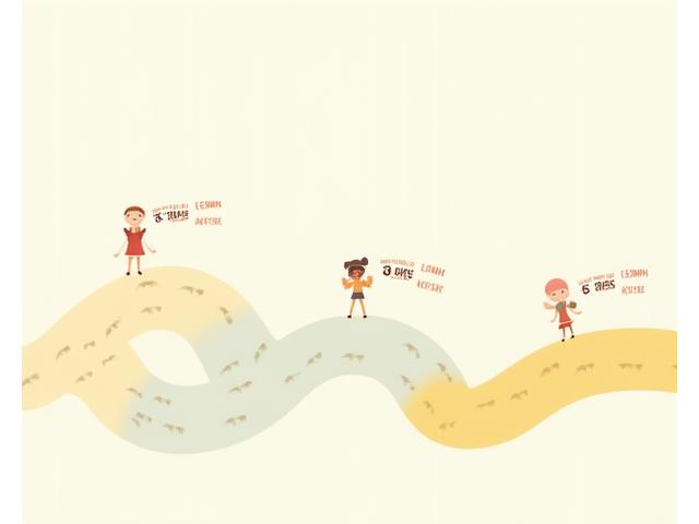 Illustration of a child's developmental timeline with various age markers and associated happy play activities.