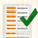 A colorful chart with checkmarks, symbolizing alignment with educational standards.