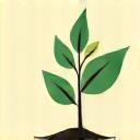 Growing plant symbol