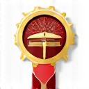 Educational award ribbon icon