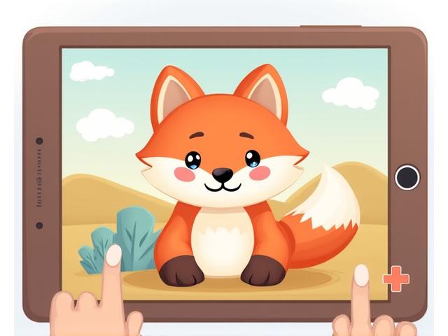 Digital jigsaw puzzle for kids with large pieces.