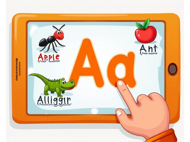 Interactive word learning game for young children.