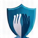 An icon representing parental controls, perhaps a shield with a child's hand and a parent's hand, against a pastel background.